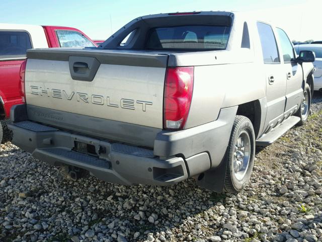 3GNEC13T72G105214 - 2002 CHEVROLET AVALANCHE TAN photo 4