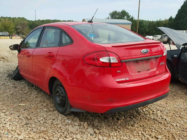 3FADP4BJ5CM156049 - 2012 FORD FIESTA SE RED photo 3