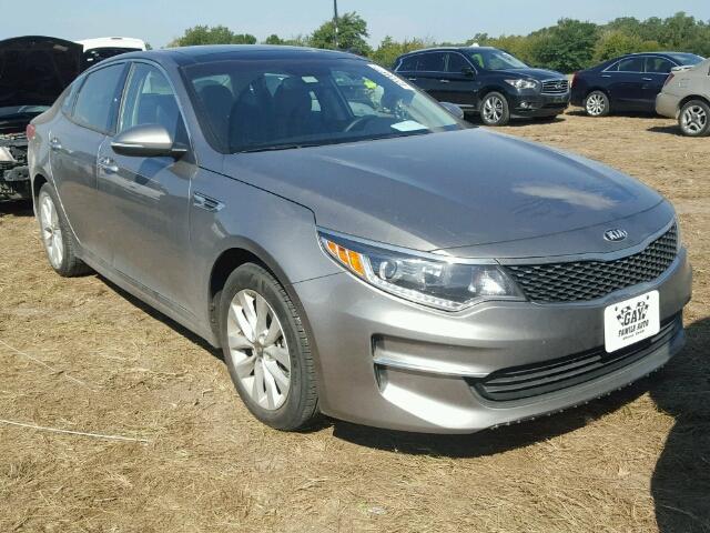 5XXGU4L38JG198049 - 2018 KIA OPTIMA GRAY photo 1