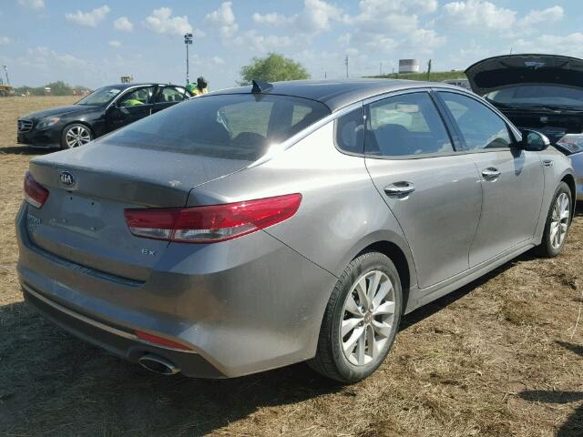 5XXGU4L38JG198049 - 2018 KIA OPTIMA GRAY photo 4