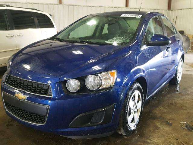 1G1JA5SH2E4135099 - 2014 CHEVROLET SONIC LS BLUE photo 2