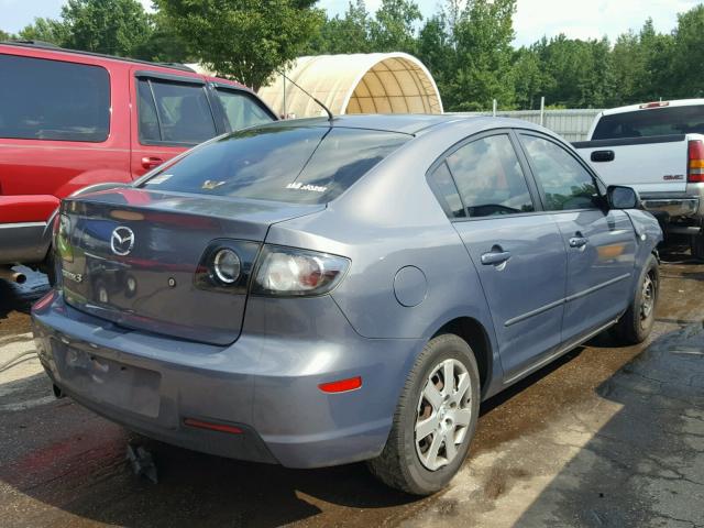 JM1BK12F781100273 - 2008 MAZDA 3 I GRAY photo 4