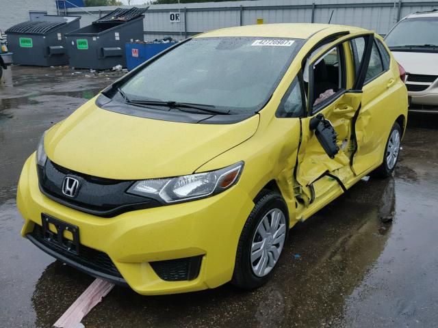 JHMGK5H59HS022972 - 2017 HONDA FIT YELLOW photo 2