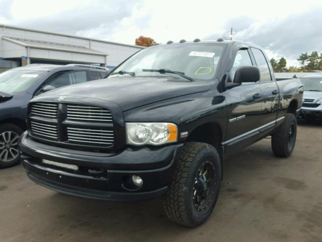 3D7KU28D64G161086 - 2004 DODGE RAM 2500 S BLACK photo 2