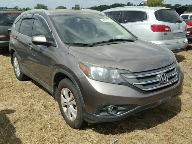 5J6RM3H72CL043525 - 2012 HONDA CR-V EXL GRAY photo 1