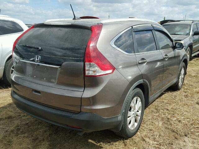 5J6RM3H72CL043525 - 2012 HONDA CR-V EXL GRAY photo 4