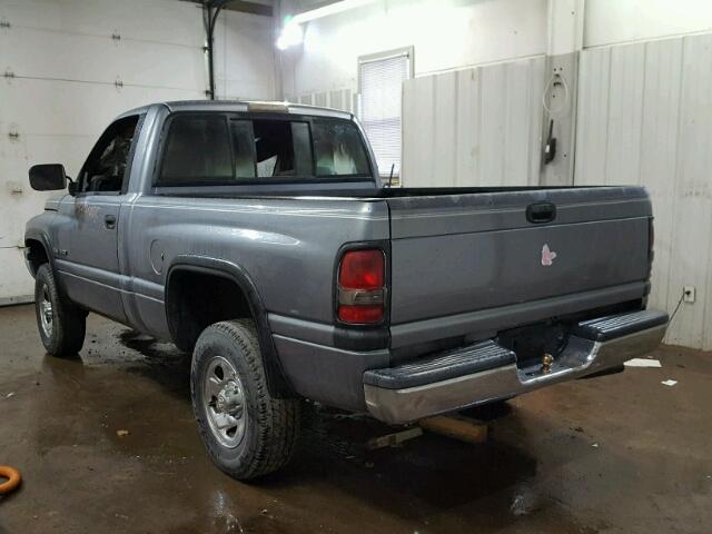 1B7HF16Y8SS138784 - 1995 DODGE RAM 1500 GRAY photo 3