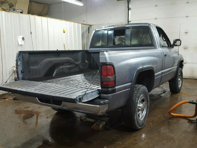 1B7HF16Y8SS138784 - 1995 DODGE RAM 1500 GRAY photo 4