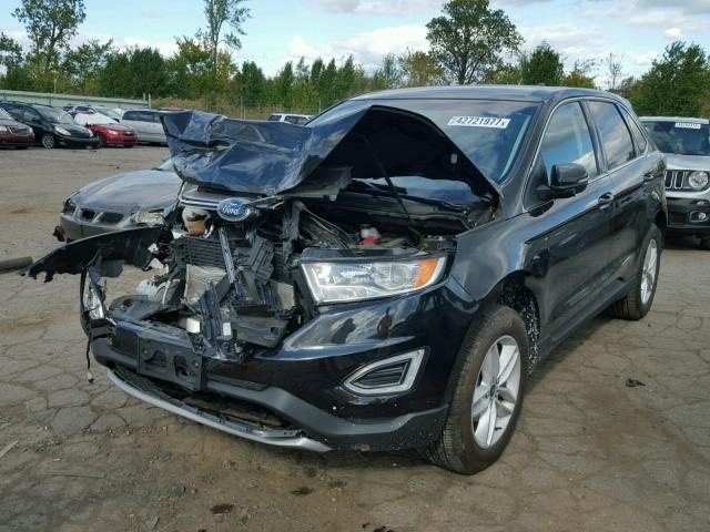 2FMTK3J83FBB25901 - 2015 FORD EDGE BLACK photo 2