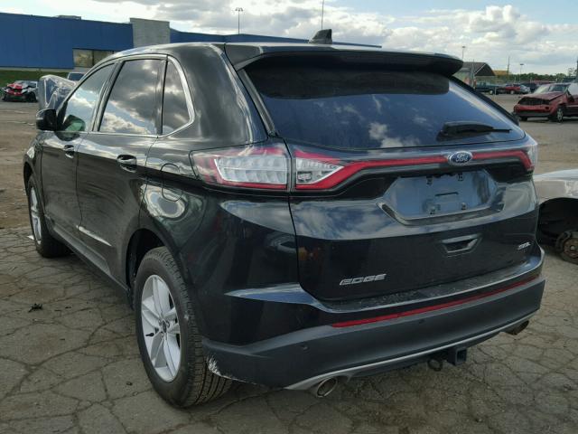 2FMTK3J83FBB25901 - 2015 FORD EDGE BLACK photo 3