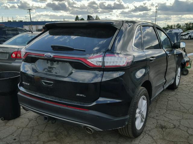 2FMTK3J83FBB25901 - 2015 FORD EDGE BLACK photo 4