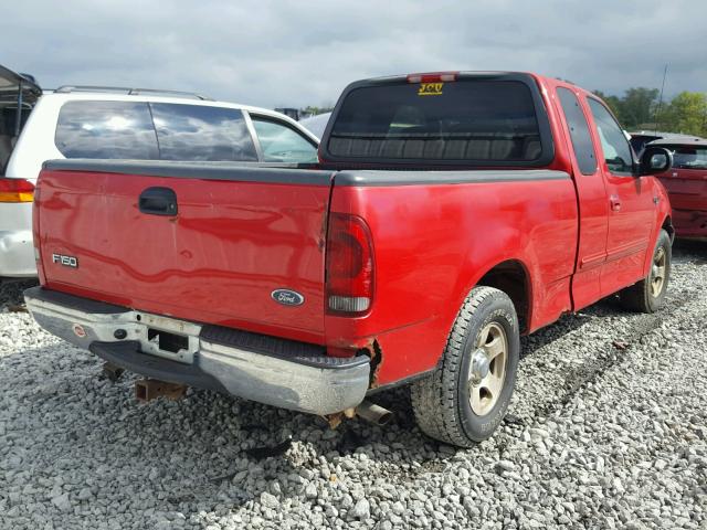 1FTZX17231NA95352 - 2001 FORD F150 RED photo 4