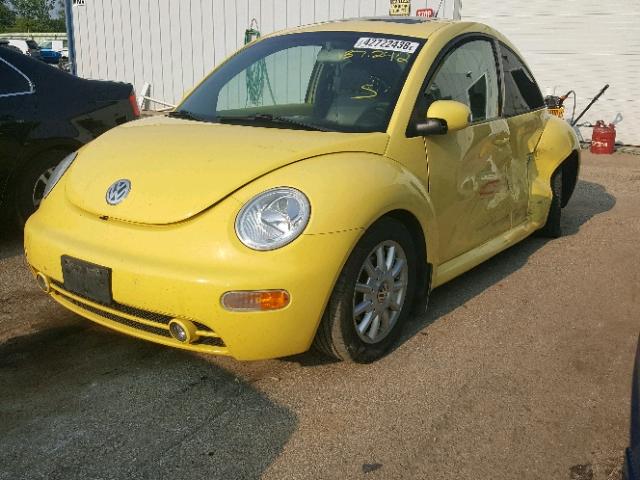 3VWCR31C14M422095 - 2004 VOLKSWAGEN NEW BEETLE ყვითელი ფოტო 2