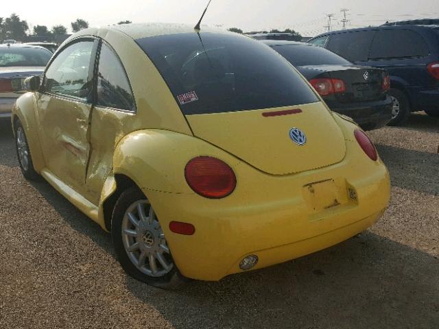 3VWCR31C14M422095 - 2004 VOLKSWAGEN NEW BEETLE ყვითელი ფოტო 3