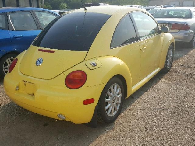 3VWCR31C14M422095 - 2004 VOLKSWAGEN NEW BEETLE ყვითელი ფოტო 4