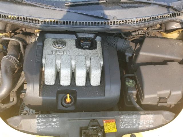 3VWCR31C14M422095 - 2004 VOLKSWAGEN NEW BEETLE ყვითელი ფოტო 7