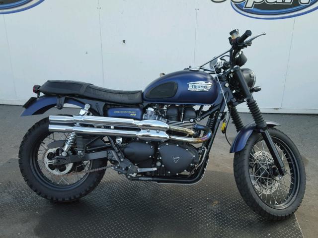 SMT925RN5ET615194 - 2014 TRIUMPH MOTORCYCLE SCRAMBLER BLUE photo 9