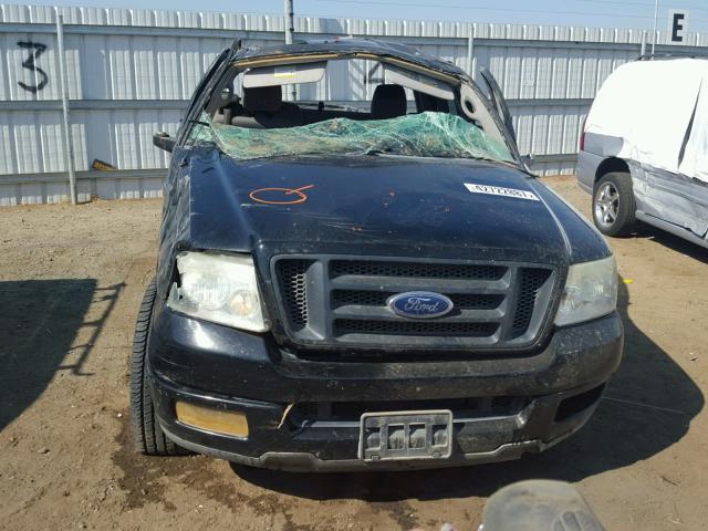 1FTRF02W44KC68129 - 2004 FORD F150 BLACK photo 9