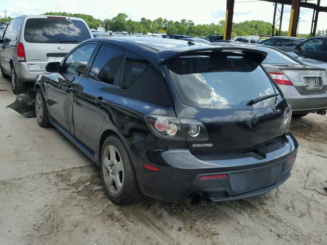 JM1BK34M281854639 - 2008 MAZDA SPEED 3 BLACK photo 3