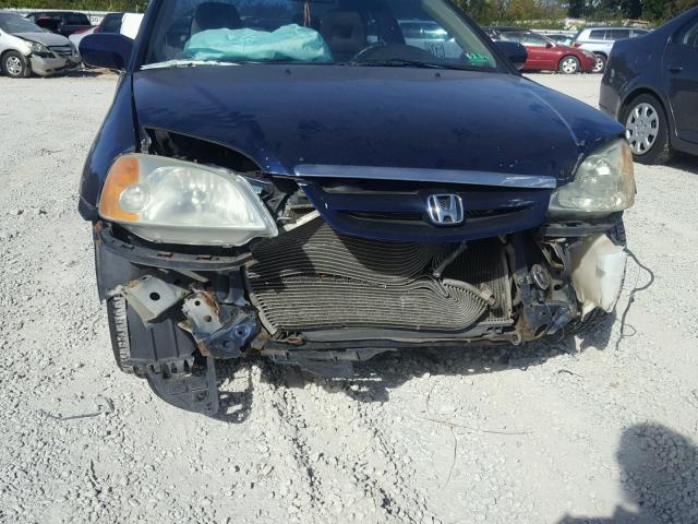 1HGEM22083L007589 - 2003 HONDA CIVIC EX BLUE photo 9