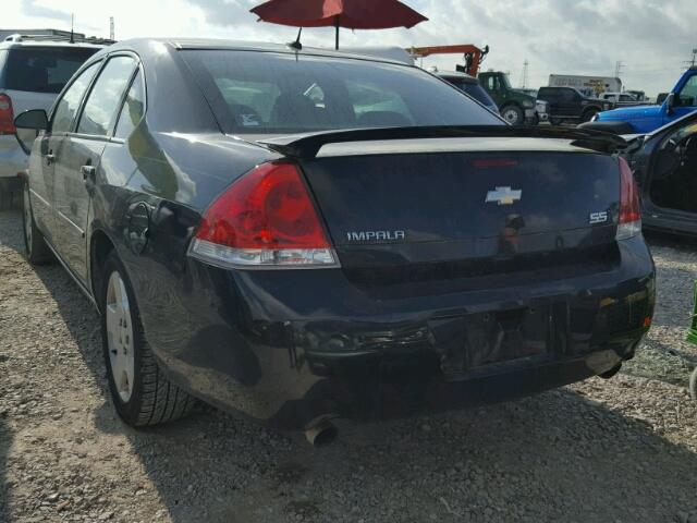 2G1WD58C979312269 - 2007 CHEVROLET IMPALA SUP შავი ფოტო 3