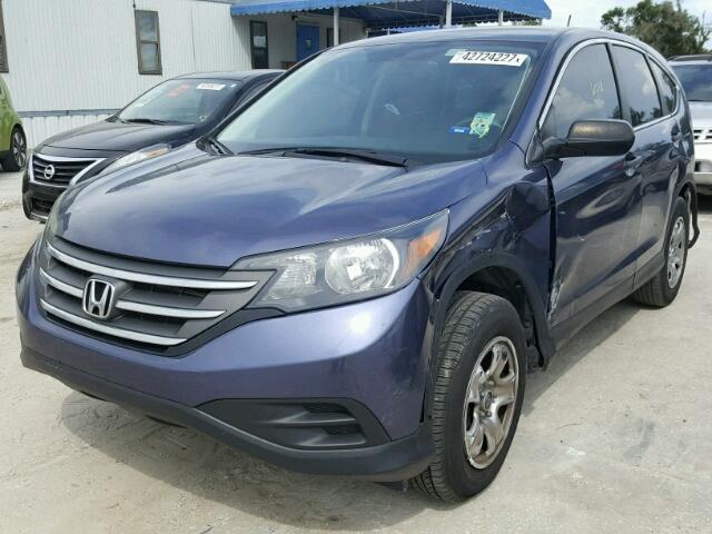 2HKRM3H31DH504416 - 2013 HONDA CR-V LX BLUE photo 2