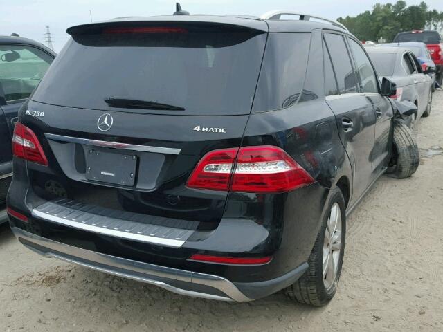 4JGDA5HB5FA614087 - 2015 MERCEDES-BENZ ML BLACK photo 4