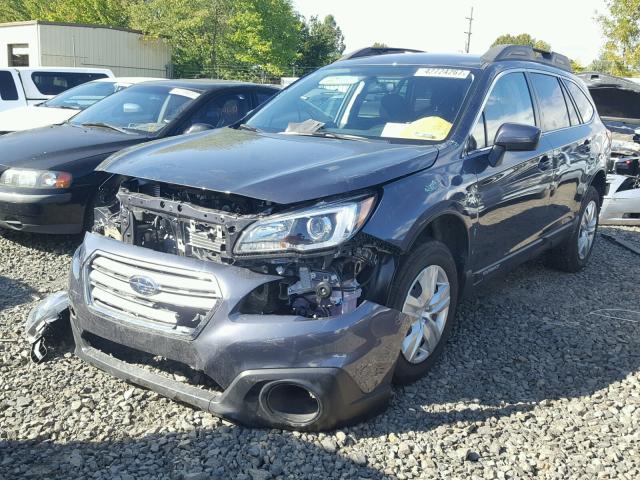 4S4BSCAC9H3252526 - 2017 SUBARU OUTBACK 2. GRAY photo 2