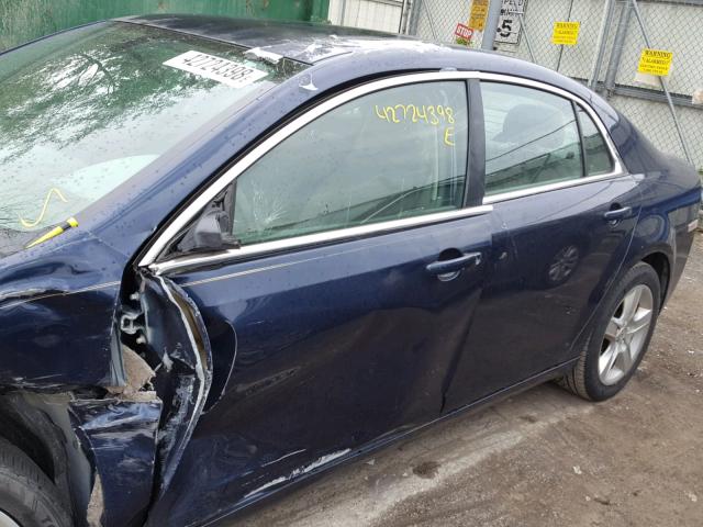1G1ZG57B194149734 - 2009 CHEVROLET MALIBU LS BLUE photo 10