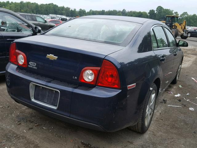 1G1ZG57B194149734 - 2009 CHEVROLET MALIBU LS BLUE photo 4