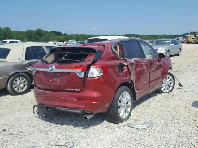 LRBFX3SX5JD116577 - 2018 BUICK ENVISION P RED photo 4