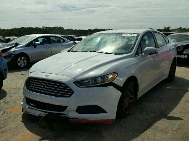 3FA6P0HD0ER196371 - 2014 FORD FUSION WHITE photo 2