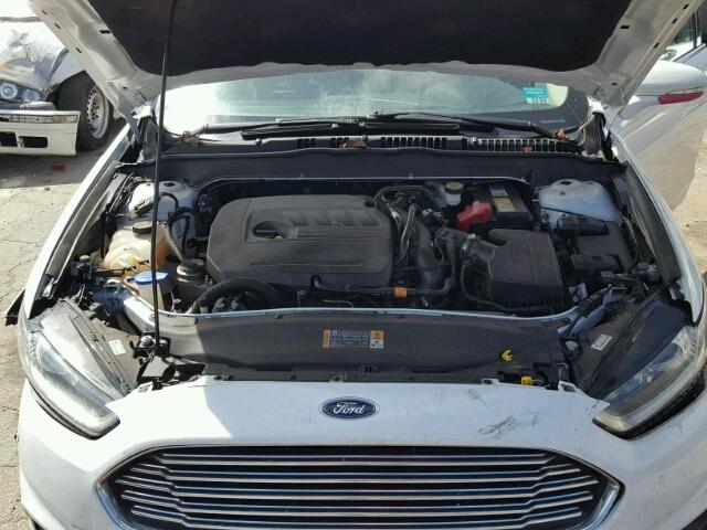 3FA6P0HD0ER196371 - 2014 FORD FUSION WHITE photo 7