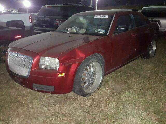 2C3KA43R97H805030 - 2007 CHRYSLER 300 RED photo 2