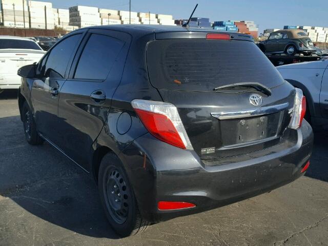 JTDKTUD32DD544235 - 2013 TOYOTA YARIS BLACK photo 3