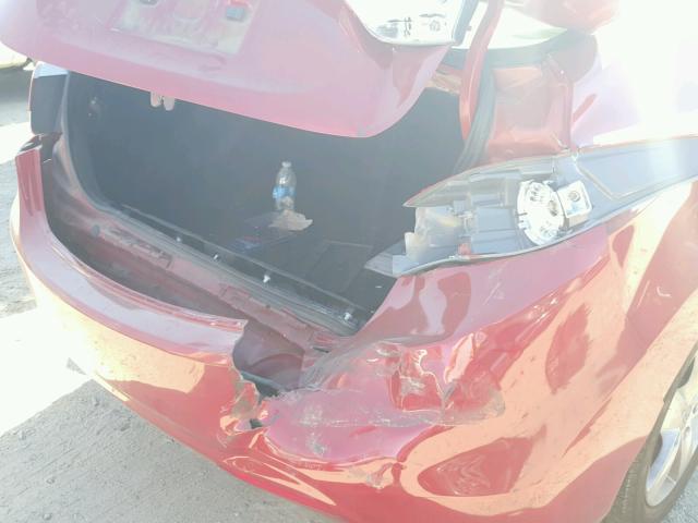 KMHDH4AE5CU178457 - 2012 HYUNDAI ELANTRA GL RED photo 9