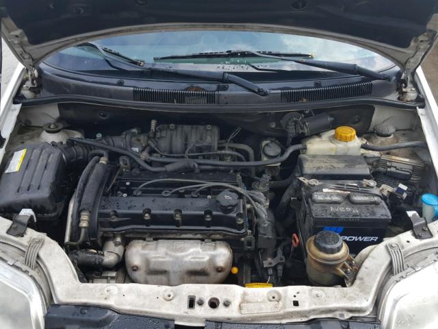 KL1TD56666B647422 - 2006 CHEVROLET AVEO BASE Biały zdjęcie 7