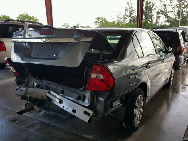 1G1ZS51F36F225576 - 2006 CHEVROLET MALIBU LS გრაფიტი ფოტო 4