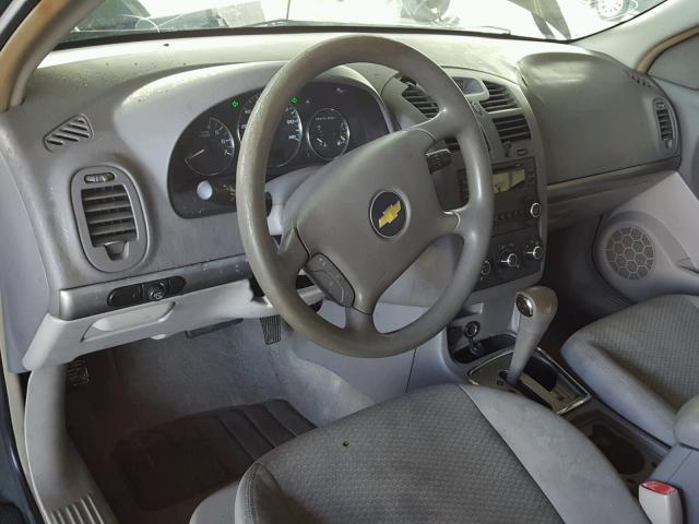 1G1ZS51F36F225576 - 2006 CHEVROLET MALIBU LS გრაფიტი ფოტო 9