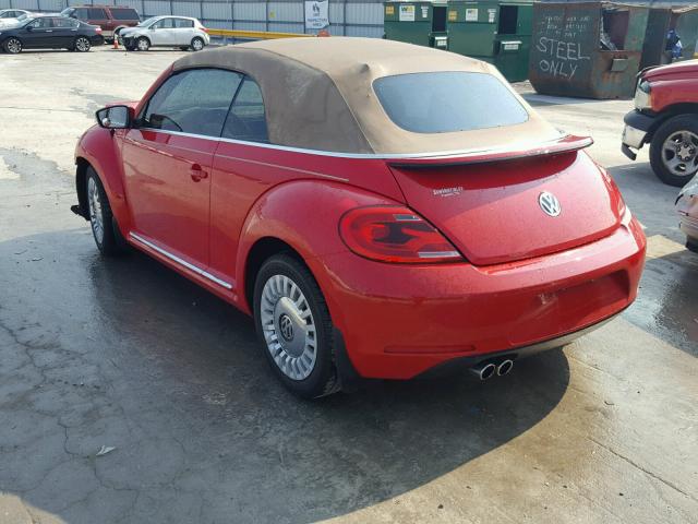 3VW517AT1FM802547 - 2015 VOLKSWAGEN BEETLE 1.8 RED photo 3