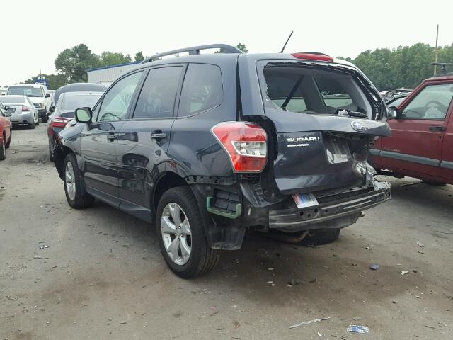 JF2SJADC7EH558826 - 2014 SUBARU FORESTER 2 BLACK photo 3