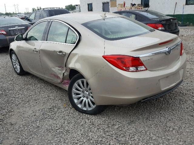 2G4GS5EK6C9206431 - 2012 BUICK REGAL PREM GOLD photo 3