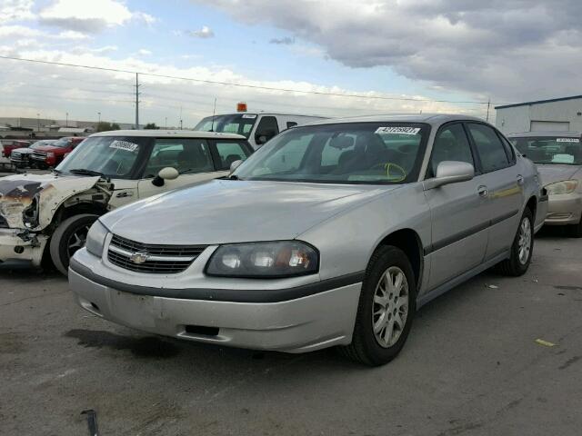 2G1WF52E559172139 - 2005 CHEVROLET IMPALA SILVER photo 2