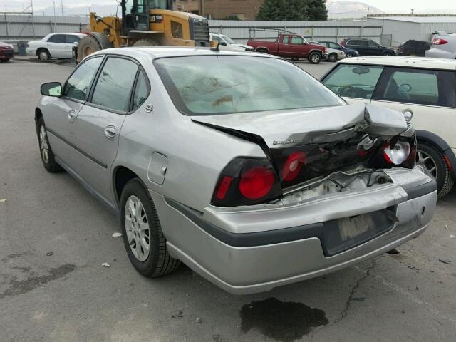 2G1WF52E559172139 - 2005 CHEVROLET IMPALA SILVER photo 3