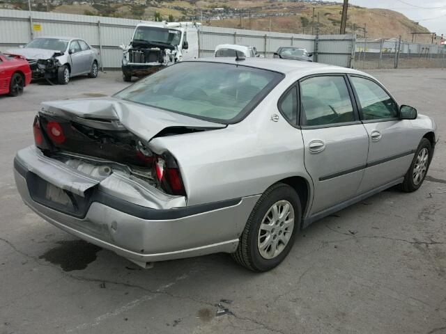 2G1WF52E559172139 - 2005 CHEVROLET IMPALA SILVER photo 4