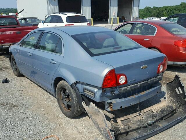 1G1ZG57B38F224842 - 2008 CHEVROLET MALIBU LS Mavi foto 3