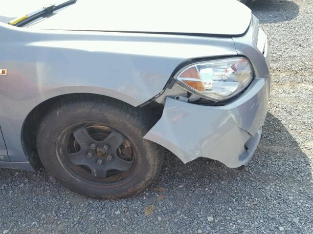 1G1ZG57B38F224842 - 2008 CHEVROLET MALIBU LS Mavi foto 9