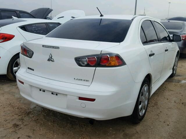 JA32U2FU2DU019990 - 2013 MITSUBISHI LANCER WHITE photo 4