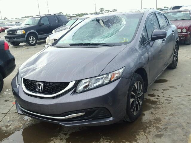 19XFB2F89FE048836 - 2015 HONDA CIVIC EX ნაცრისფერი ფოტო 2