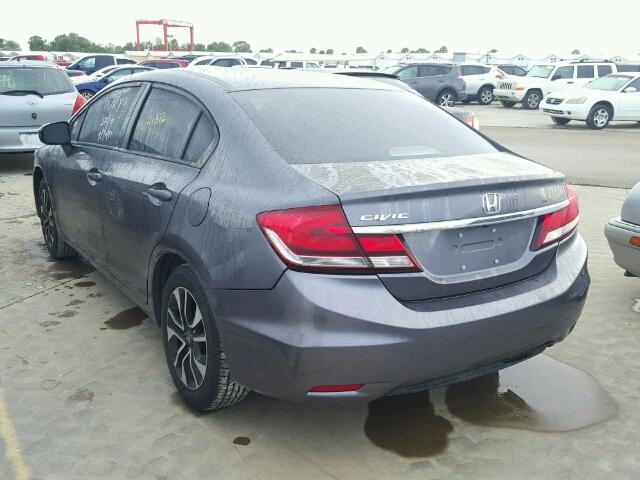19XFB2F89FE048836 - 2015 HONDA CIVIC EX ნაცრისფერი ფოტო 3